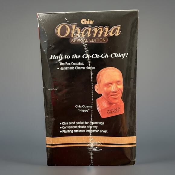 Barack Obama Chia Special Edition Happy President Factory Sealed 2009 Unopened - Picture 2 of 2